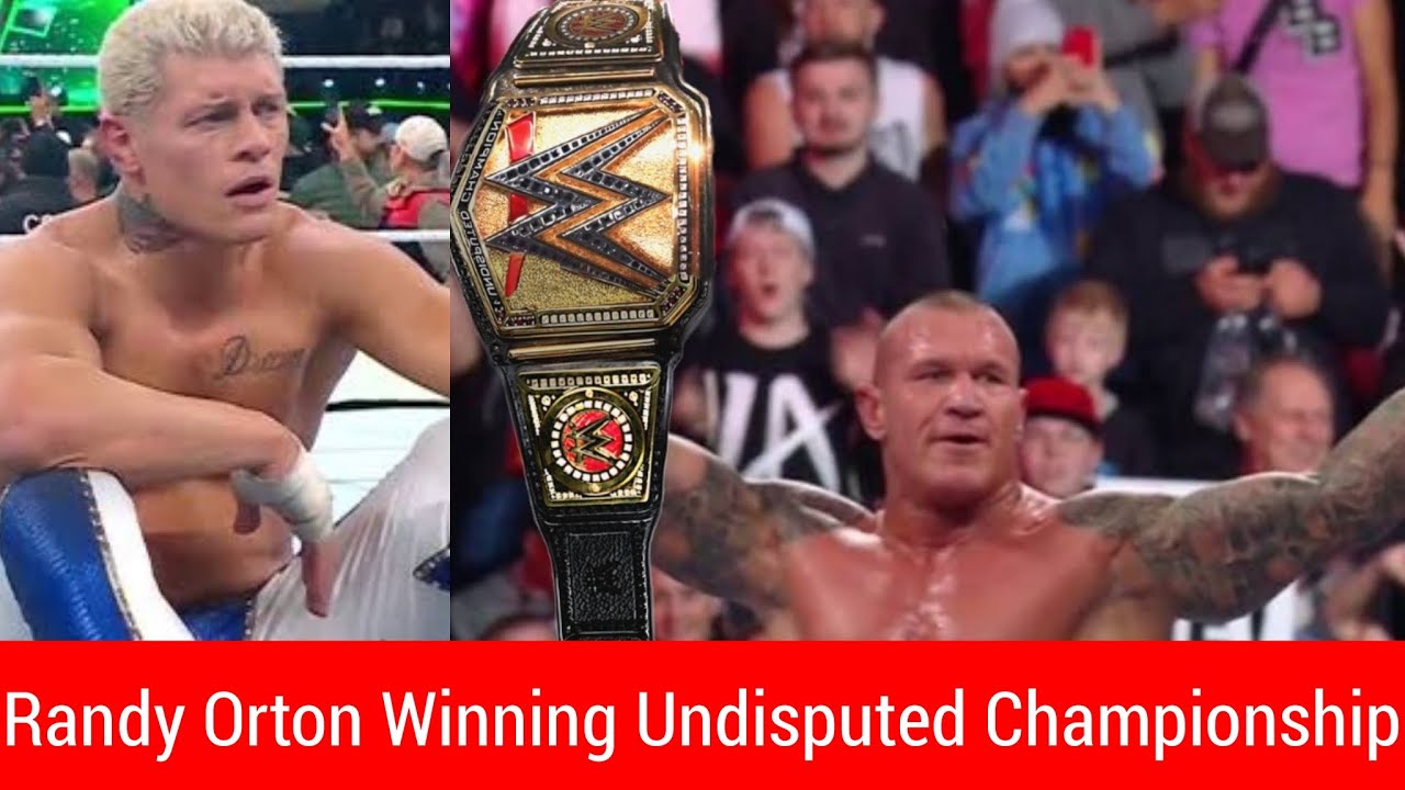 Uncontested Winners Shocking... Randy Orton Winning Undisputed U.V Championship|Cody Rhodes ...
