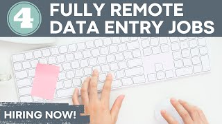 FULLY REMOTE DATA ENTRY JOBS - NON-PHONE & HIRING NOW!