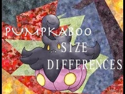 pokemon x y pumpkaboo size differences youtube does pokemon size matter