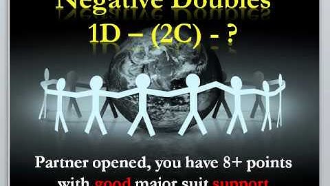 Polling You #31: Negative Doubles in Contract Bridge, Part 1