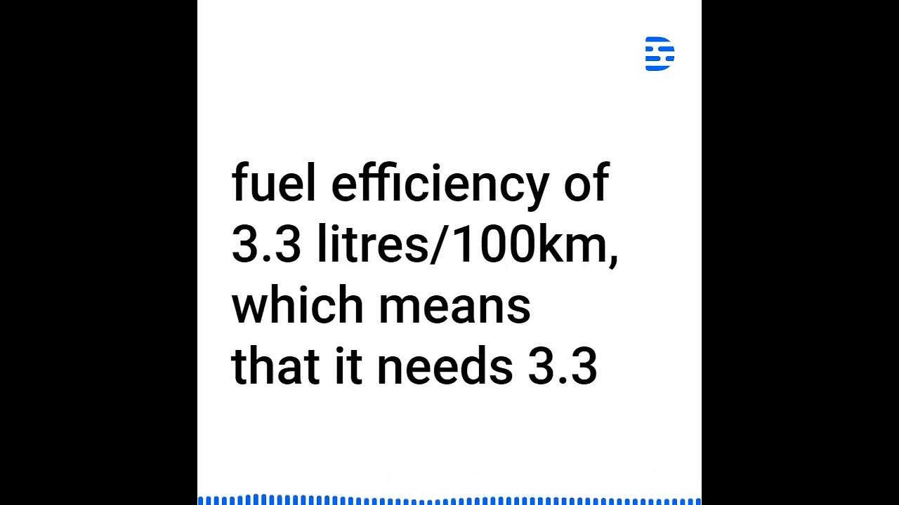 What is the fuel efficiency? YouTube