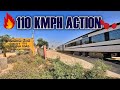 Max section speed  bengaluru vande bharat speeds past bellandur road at 110 kmph