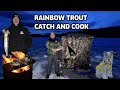 Rainbow trout ice fishing camp  cook bc