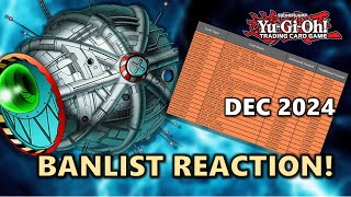 December 2024 Ban List Reaction! Disappointing List...? What Are YOUR Thoughts?