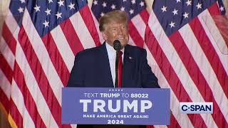 Former President Trump Announces 2024 Presidential Campaign