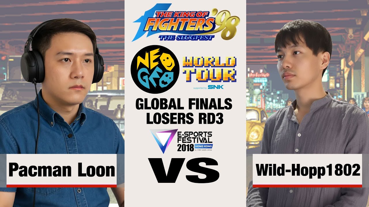 Wild-Hopp1802 vs Pacman Loon - KOF '98 Neo Geo World Tour Season 1 Global Finals Losers Round 3