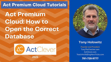 Act Premium Cloud: How to Open the Correct Database | First Looks