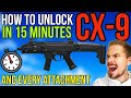 How to Unlock New CX-9 SMG FAST In 15 Minutes & Every CX 9 Attachment Easy in Warzone Season 4