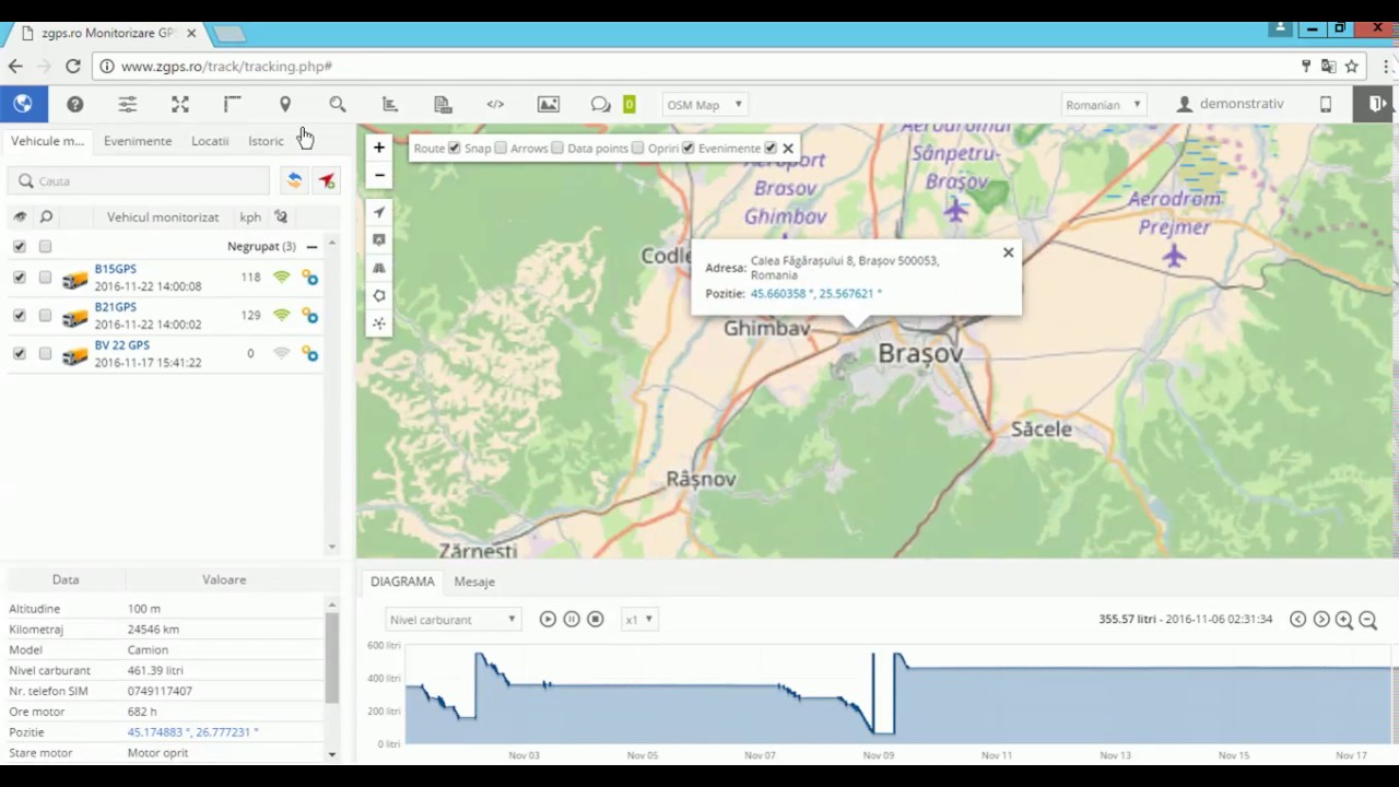 Platforma monitorizare vehicule GPS / GLONASS  zgps.ro