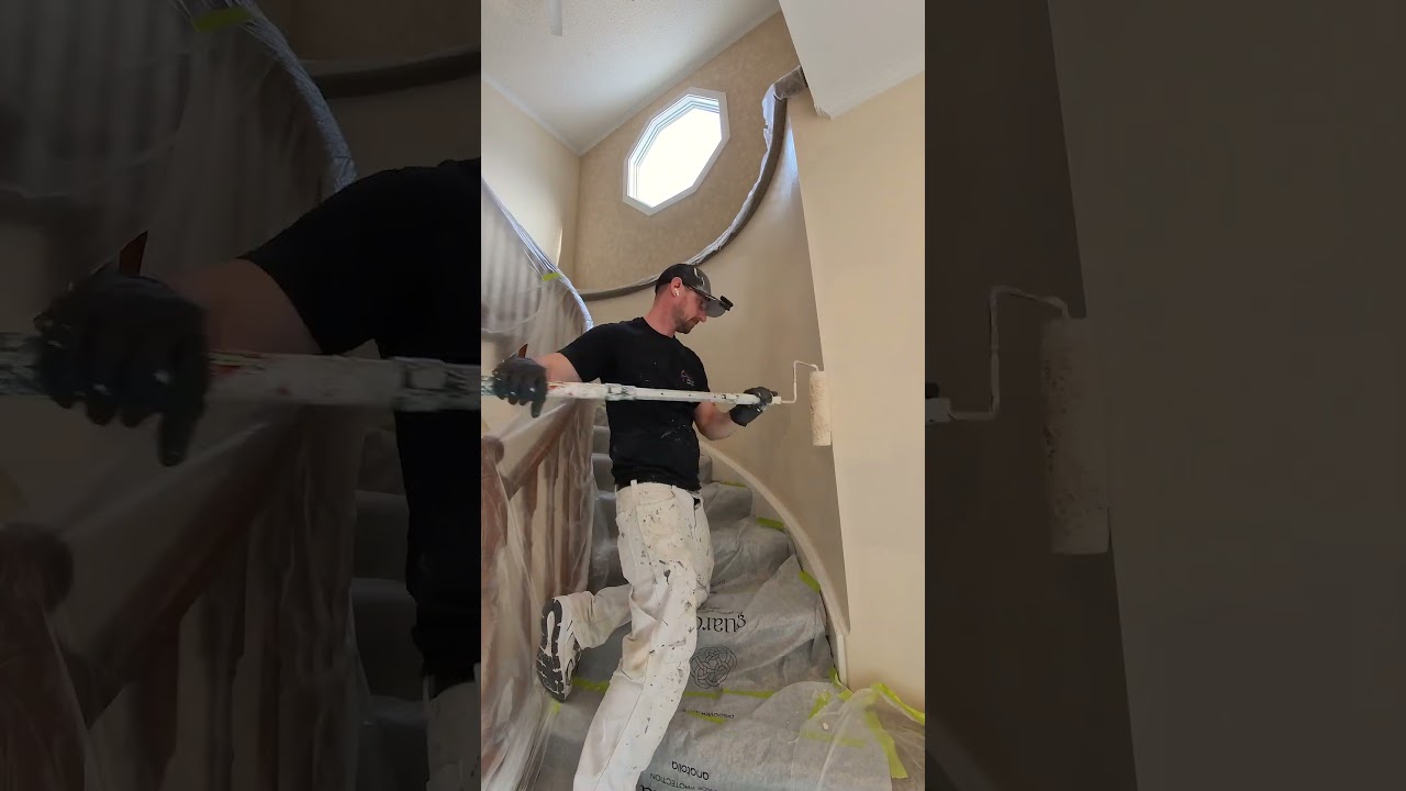 The First Coat Changes Everything | Stairway + Hallway Paint