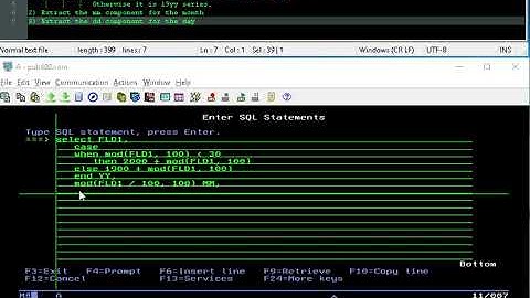 iSeries / AS400 via STRSQL: Convert Date in Numeric form from ddmmyy to yyyymmdd