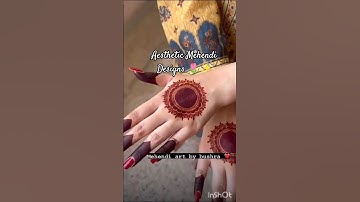 Aesthetic Mehendi Designs 🌷✨| Easy Backhand Mehndi | #henna #mehndi #wedding #shorts