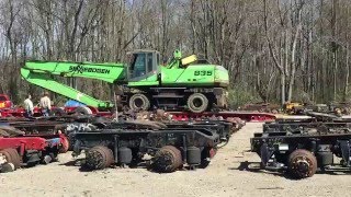 Sennebogen 835 Material handler, delivery to Adelman's Truck Parts