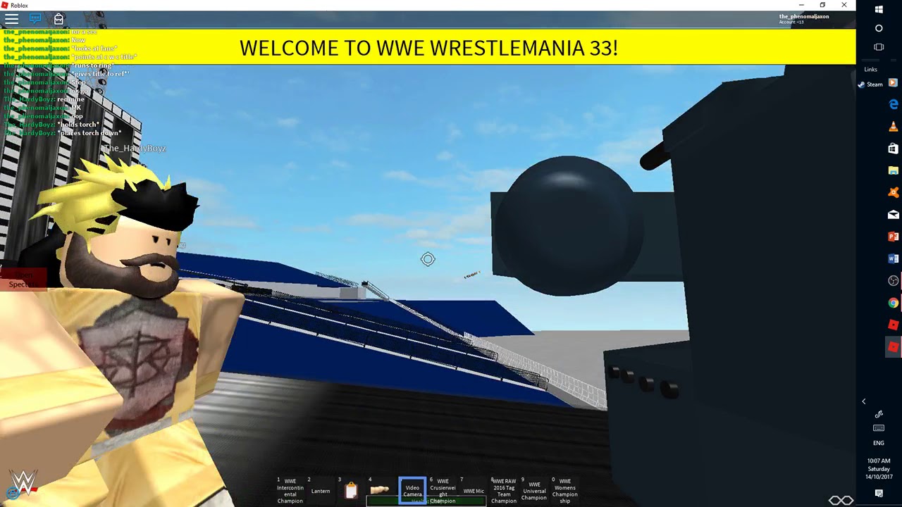 Wwe Seth Rollins Wrestle Mania 33 Entrance Roblox Recreation - 