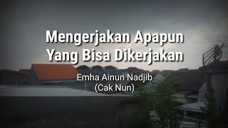 Kehidupan Keluarga Cak Nun Saat Terhimpit Masalah Ekonomi