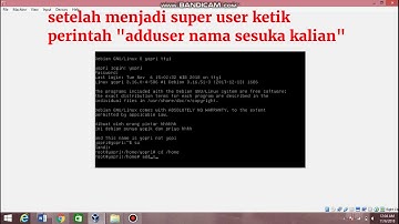 Cara menambah user di debian 8