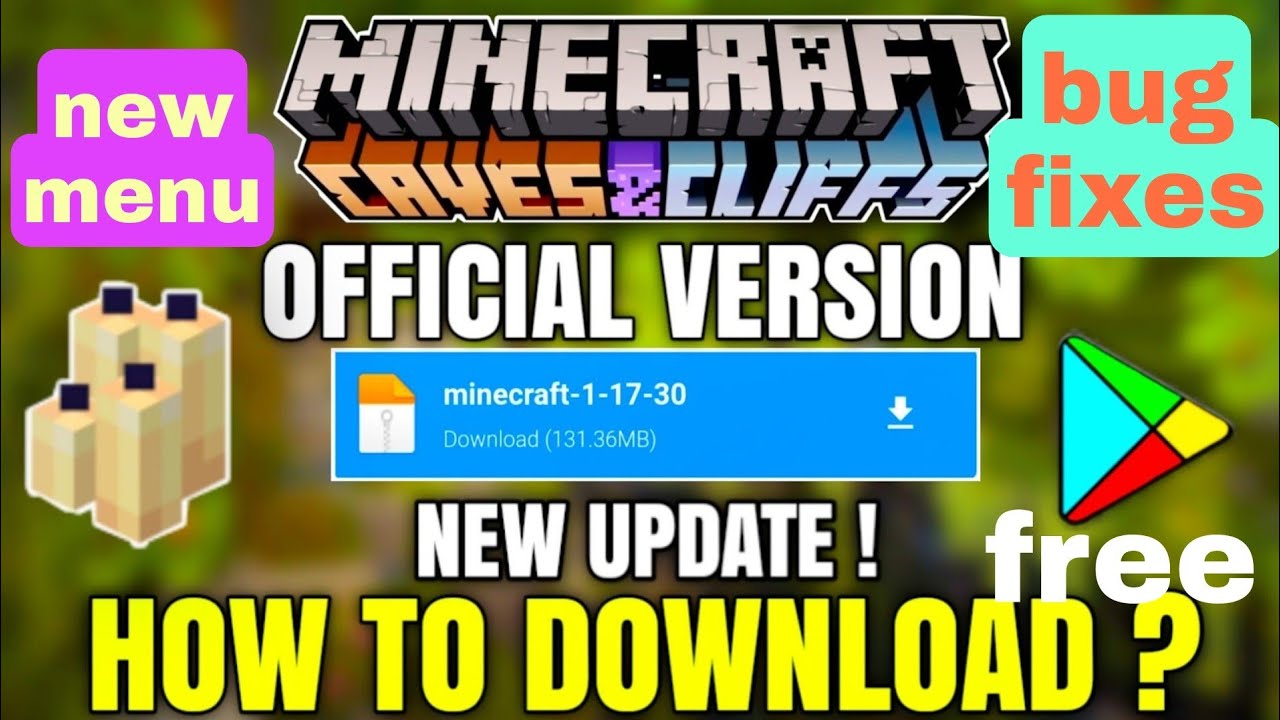 Download Minecraft PE 1.17.32 APK Free 2021