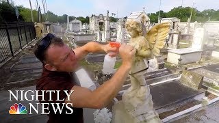 Man Honors Veterans By Cleaning Their Headstones | NBC Nightly News