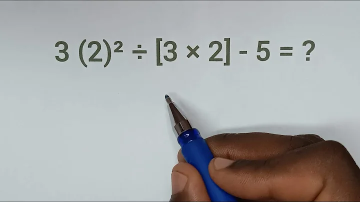 3 (2)² ÷ [3 × 2] - 5 =❓