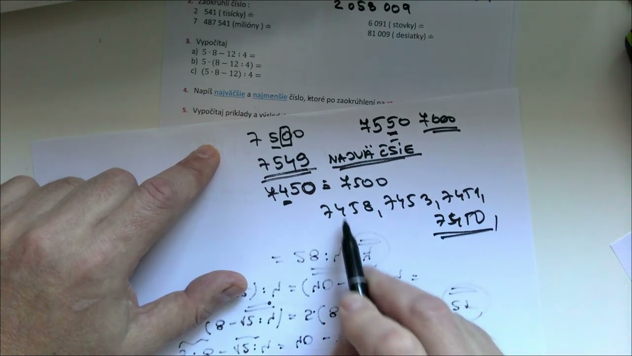 5. ročník - polročná písomná práca