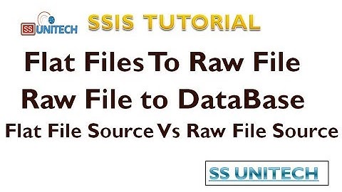 How to use Raw File source and destination in SSIS | SSIS Tutorial Part 9