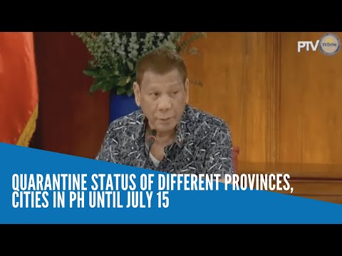 Duterte extends ECQ in Cebu City until July 15, Metro Manila