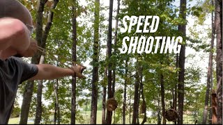 Speed shooting with a slingshot