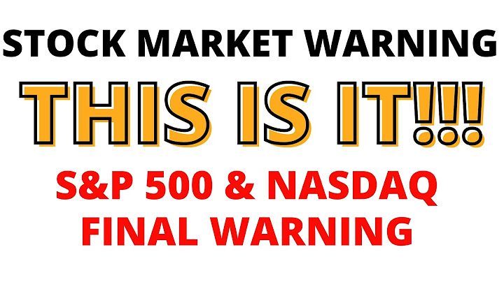 Stock Market CRASH:  THIS IS IT!!! My Final Warning - Watch Immediately - Do Not Ignore This Warning