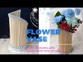 Creative Idea Flower Vase From Bamboo Sticks /Skewers Creative Ideas