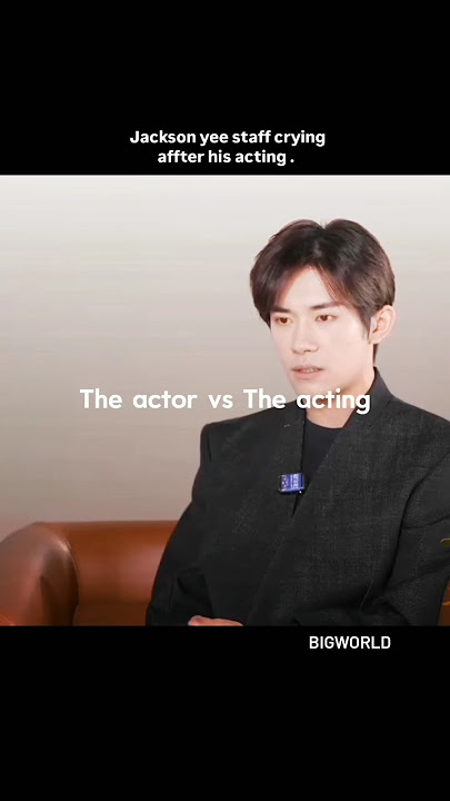 Jackson Yee staff crying after his acting #bigworld #jacksonyee #chinese #movie