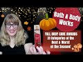 Bath & Body Works FALL BODY CARE AWARDS - 31 Categories of the Best & Worst of the Season!