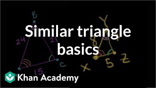 Similar triangle basics | Similarity | Geometry | Khan Academy