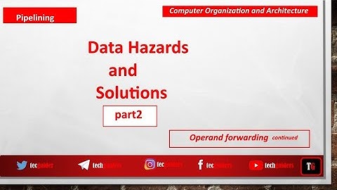 Data Hazards and solutions|part2
