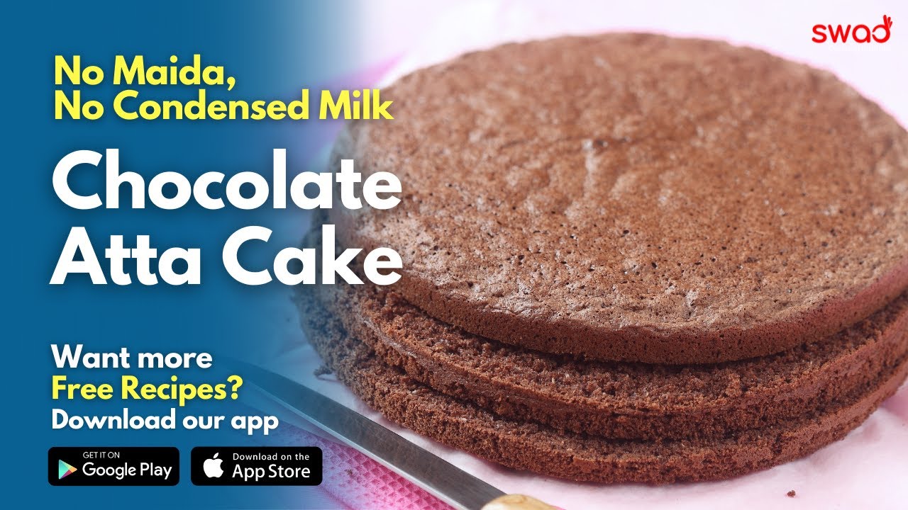 Chocolate Cake with Wheat Flour and Curd No Maida, No Condensed Milk Chocolate Sponge Recipe