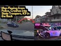 High-Speed Chase Ends in Crash: Man Collides with State Troopers, K9 in the Back
