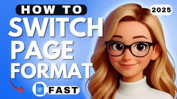 How To Switch To Page Format in Google Docs