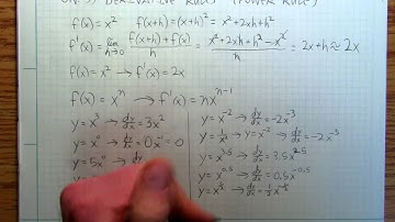Calculus3b  Derivative Rules: The power rule.