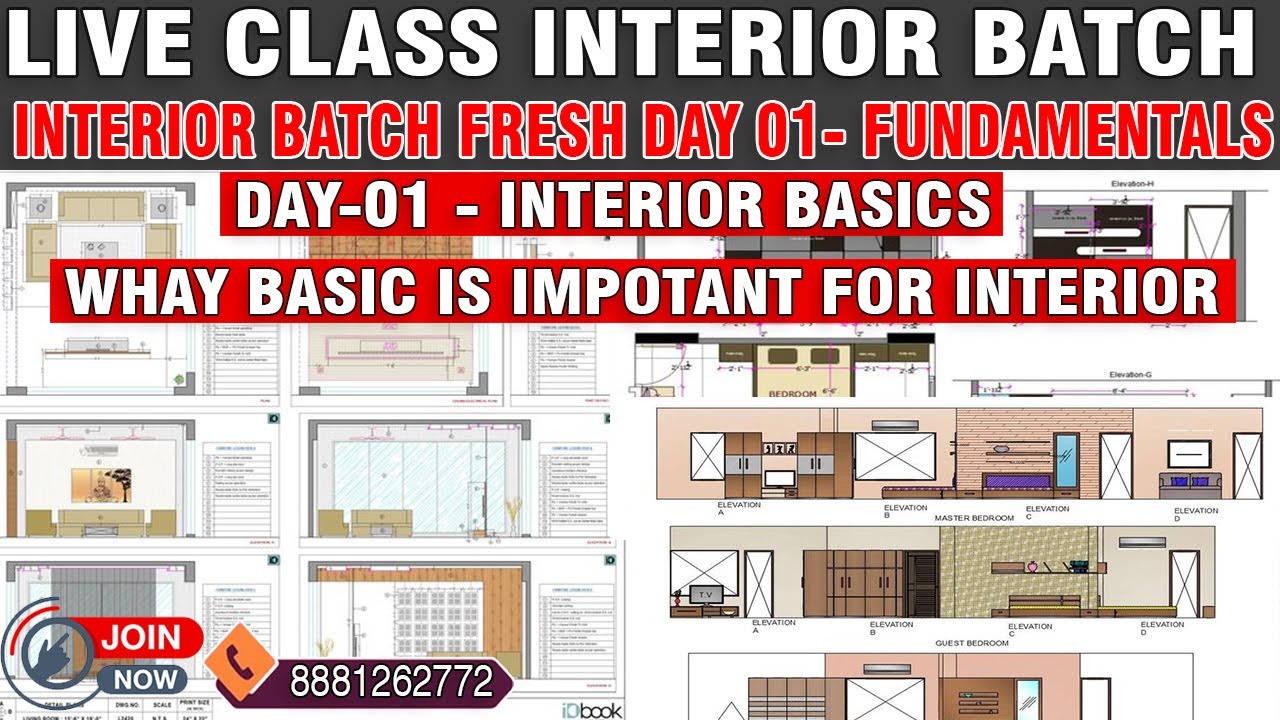 Day 01 Live Class Interior Batch Fresh Beginner To Professional ...