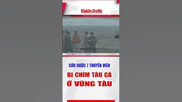 Cứu được 7 thuyền viên bị chìm tàu cá ở Vũng Tàu