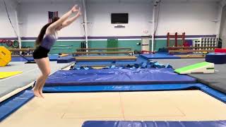 Intermediate Back Handspring - Flyspring on Trampoline