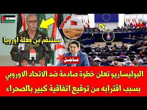 خبر عاجل البوليساريو تعلن خطوة صادمة ضد الاتحاد الاوروبي بسبب اقترابه من توقيع اتفاقية كبير بالصحر