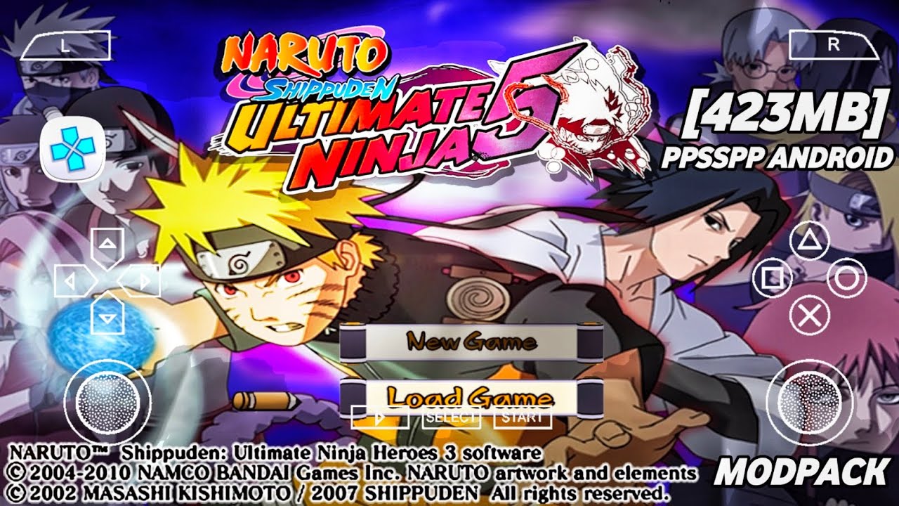 Naruto Shippuden Ultimate Ninja Storm 5 New MOD ISO +
