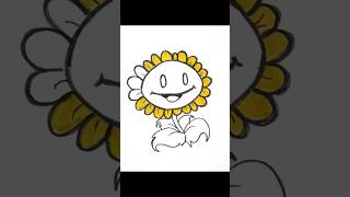 Drawing Sunflower from Plants vs Zombies! 🌻✨#plantsvszombies  #pvz  #drawing  #art