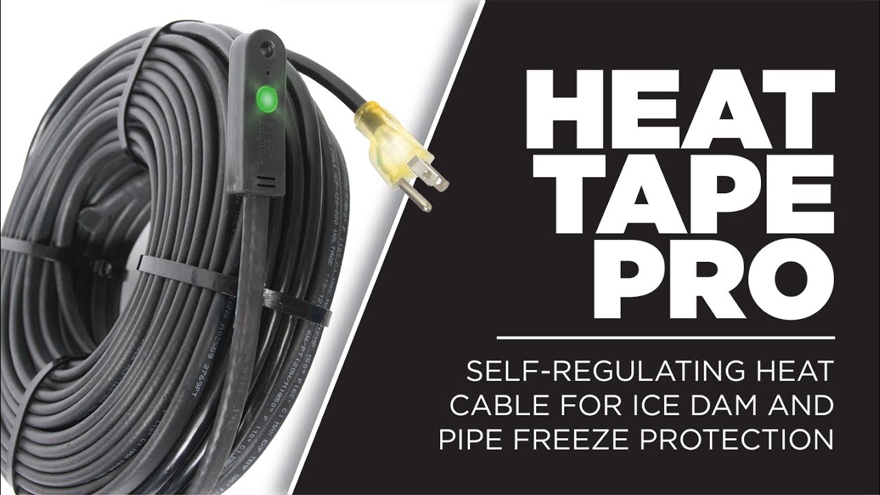 Easy Heat Freeze Free Pipe Heating Cable, Self-Regulating, 5-Ft