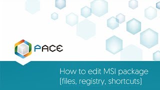 How to edit MSI package (files, registry, shortcuts) - PACE Suite 4.3 screenshot 5