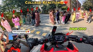 Taking My Loud Superbike to College  | Kawasaki z900 | Public Reaction