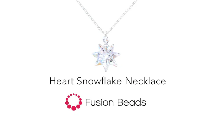 Learn how to create our Heart Snowflake necklace b...