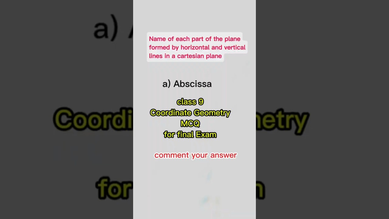 Only TOPPERS Know This 😱 | Coordinate Geometry MCQ | Class 9 Maths CBSE 2025–26