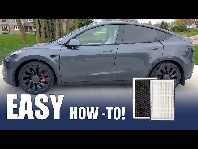 Tesla Model Y und Tesla Model Y 2 x Innenraumfilter - Wartungsset  Pollenfilter von Tesvolution