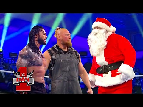 Wwe Christmas Special 2022 Running Time Wwe December 25, 2021 - Roman Reigns & Brock Lesnar Vs. Santa Claus : Wwe  Day 1, 2022 - Youtube